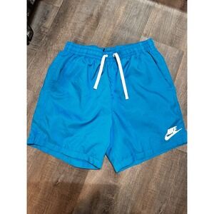Nike Mens Blue Swim Trunks Mesh Lined Board Shorts Medium Drawstring Pocket